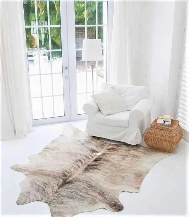 Light Brindle Brazilian Cowhide Rug