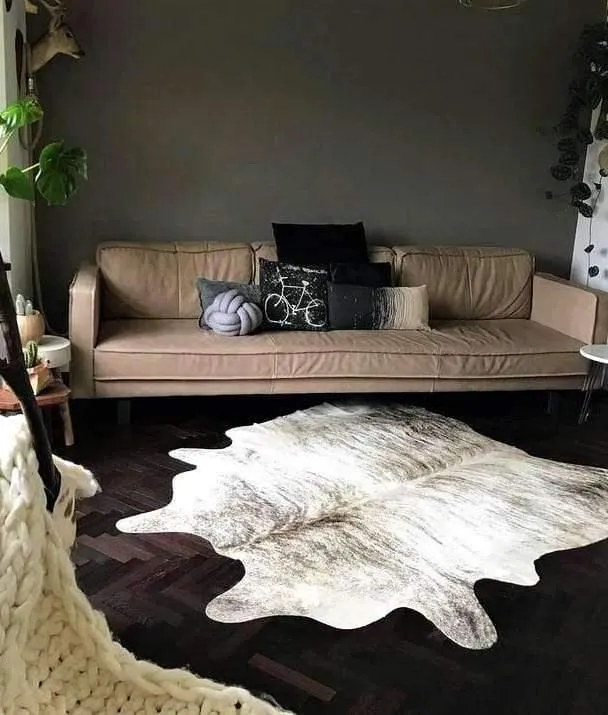 Light Brindle Brazilian Cowhide Rug