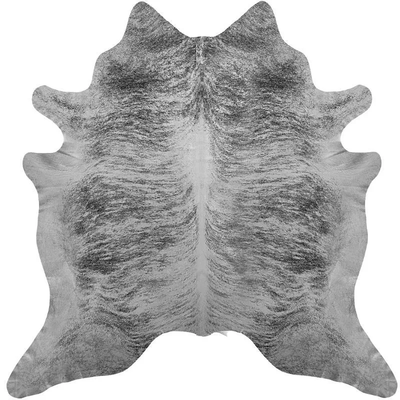 Light Brindle Grey Cowhide Rug wall decor, home accessories