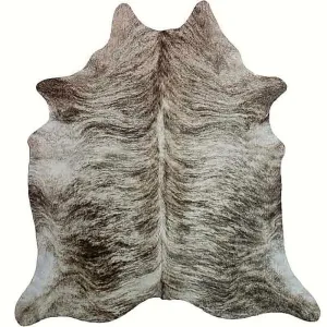 Light Brindle Taupe Cowhide Rug USA rug, patriotic rug