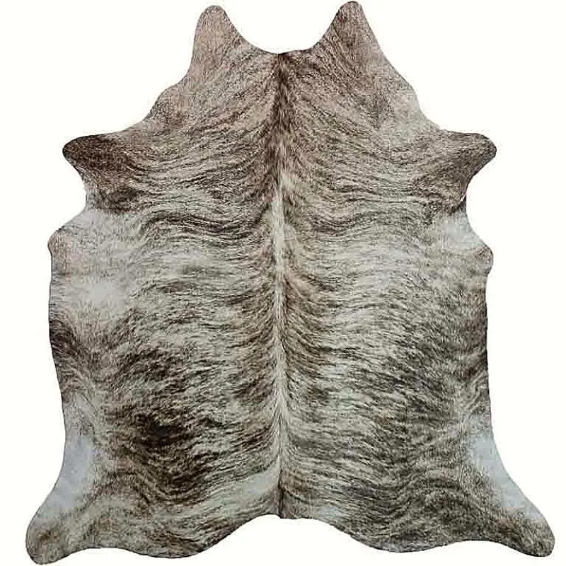 Light Brindle Taupe Cowhide Rug USA rug, patriotic rug