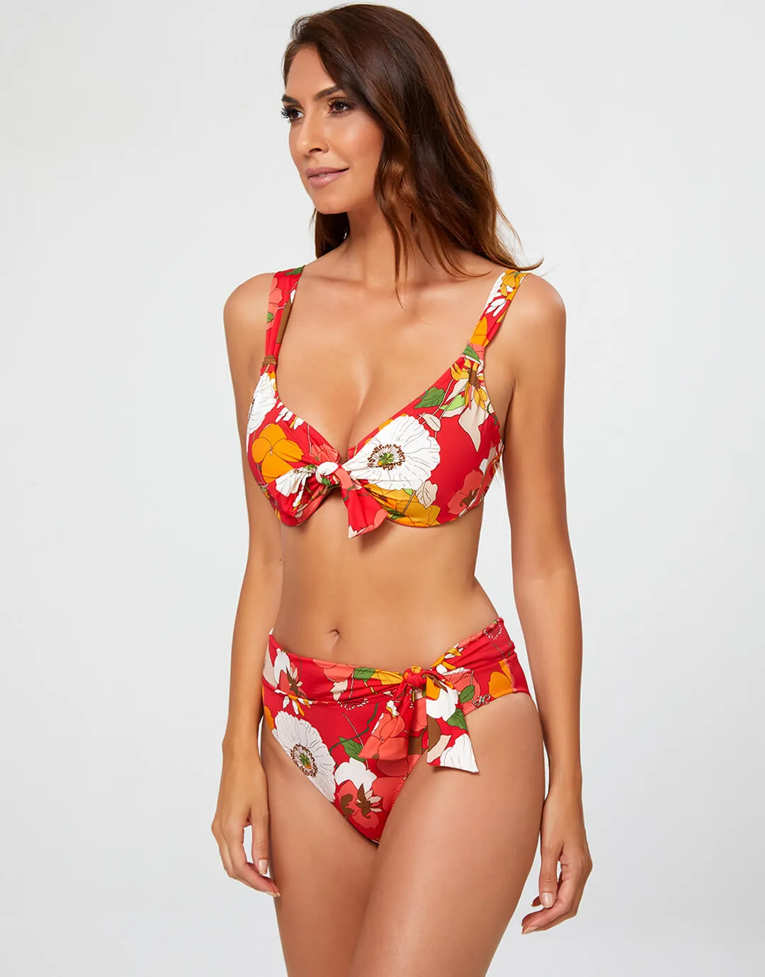 Lilia Maxi Bikini Pant - Red