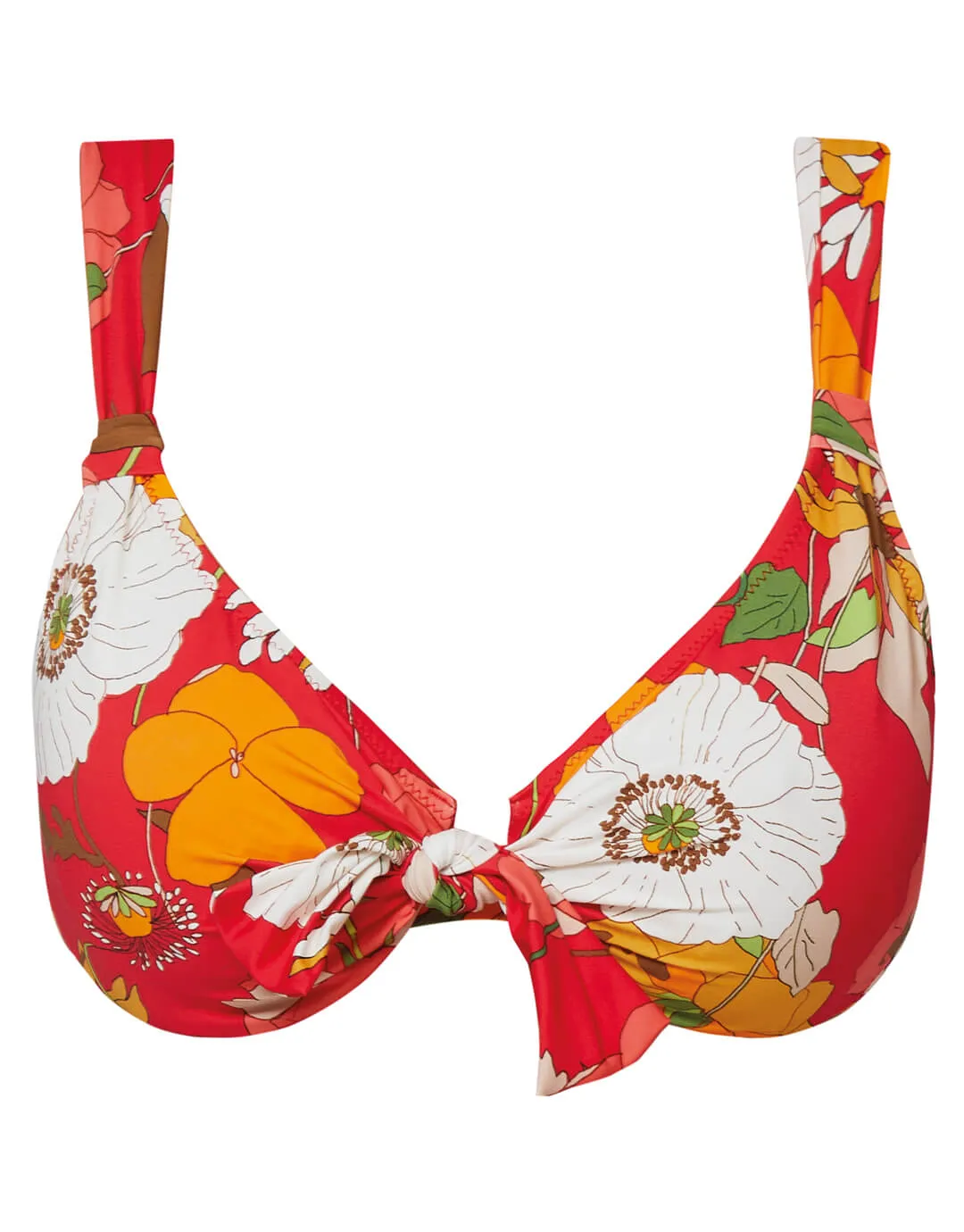 Lilia Underwire Bikini Top - Red