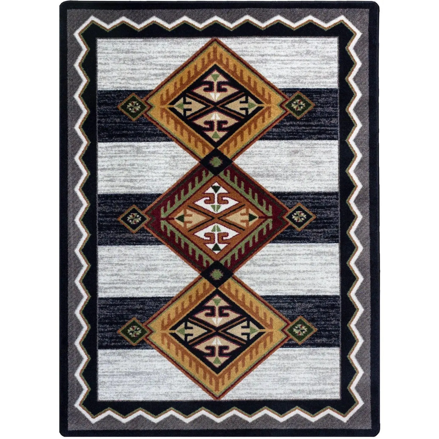 Lineage Rug in Black & White