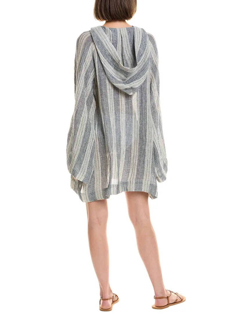 Lis Marie Fernandez Linen-Blend Beach Cape Mini