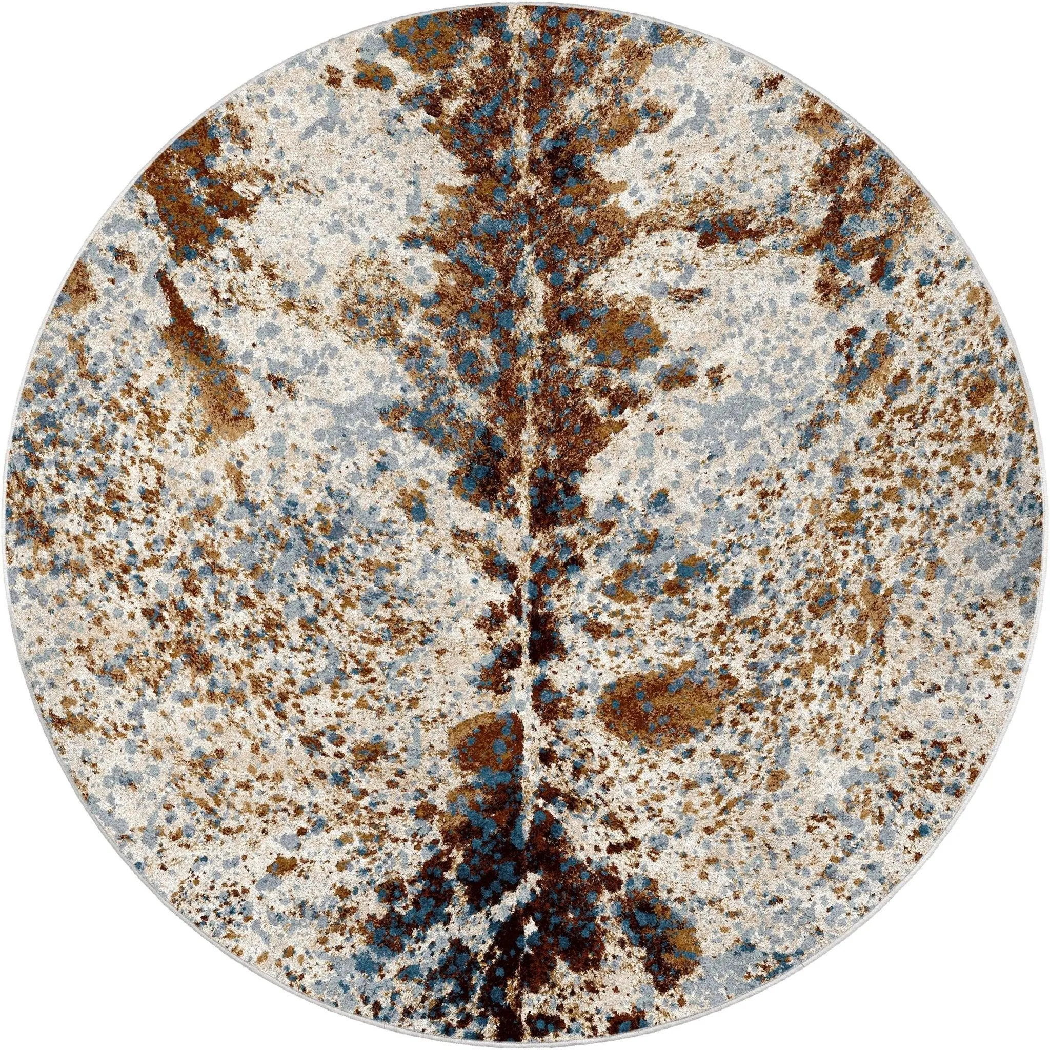 Longhorn Denim Splatter Western Rugs