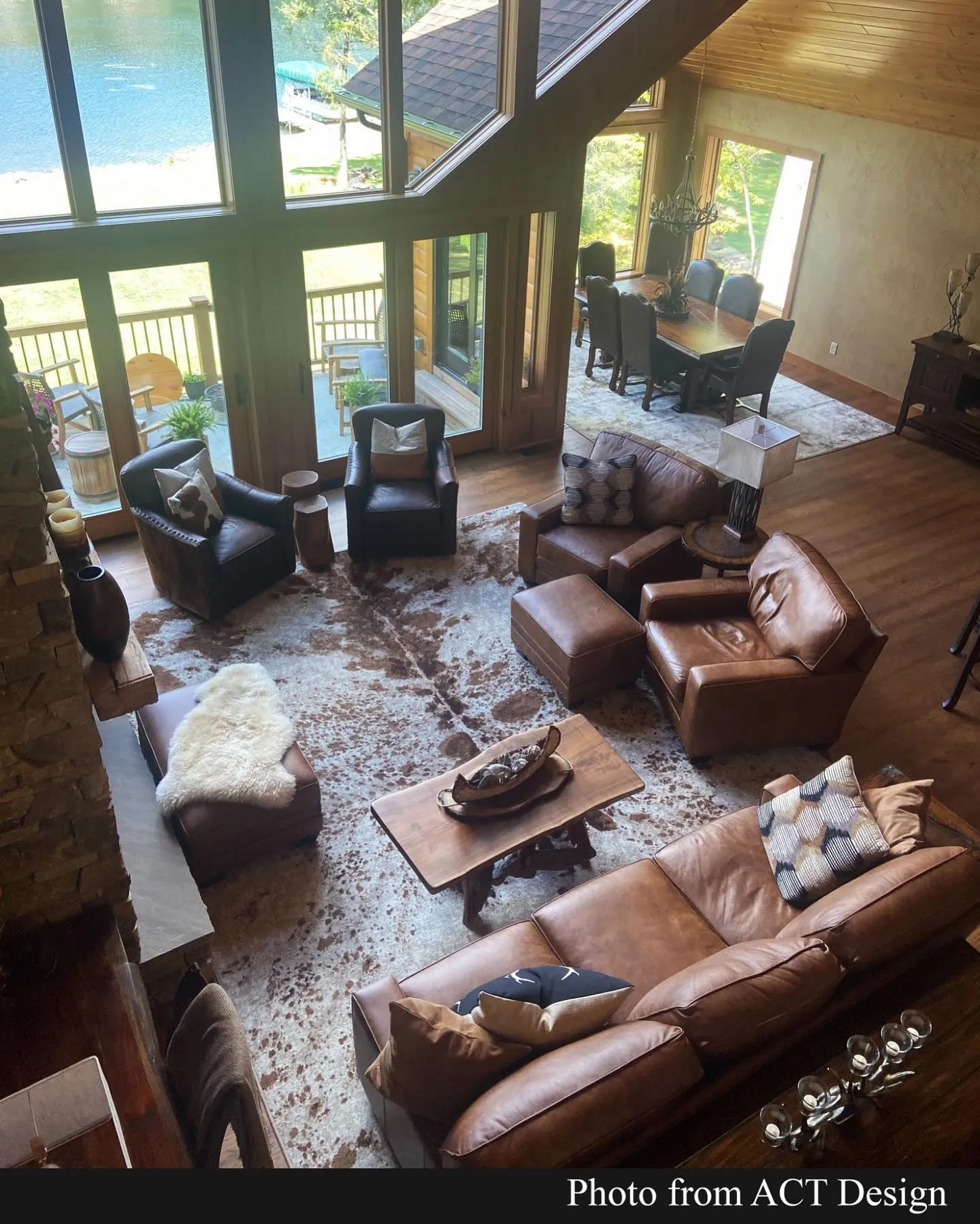 Longhorn Spotted Oversized Western Area Rug