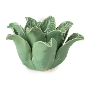 Lotus Flower Green Tealight Holder kitchen essentials, utensils set