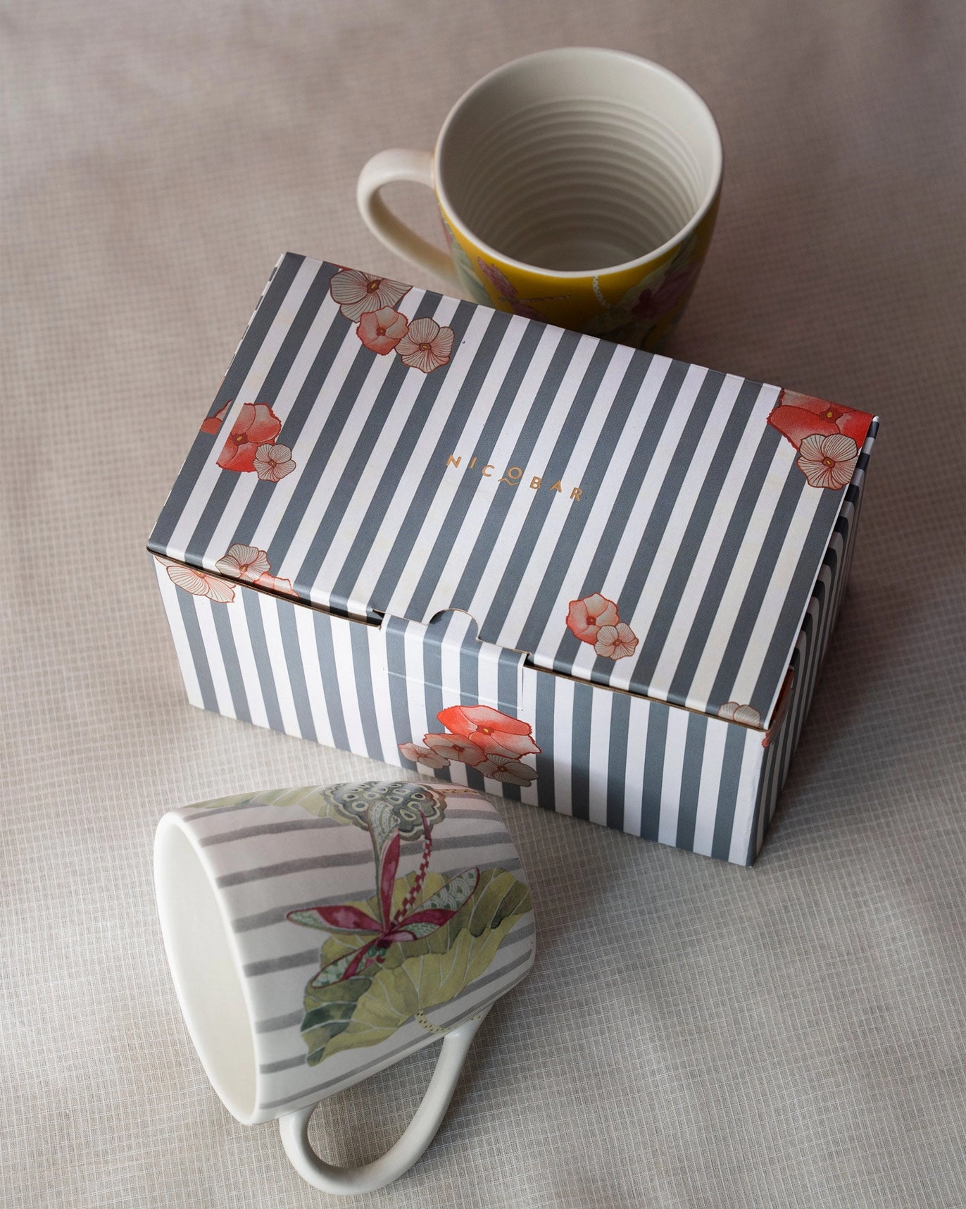 Lotus Garden Mugs (Set of 2) clothes drying rack, folding drying rack
