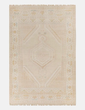 Lotus Hand-Knotted Wool-Blend Rug
