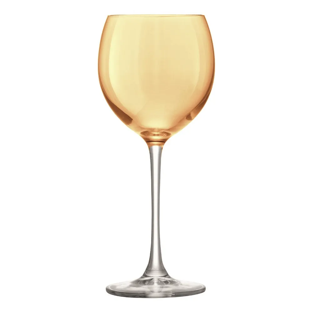 LSA Polka Wine Glass, Set of 4, Metallic Assorted