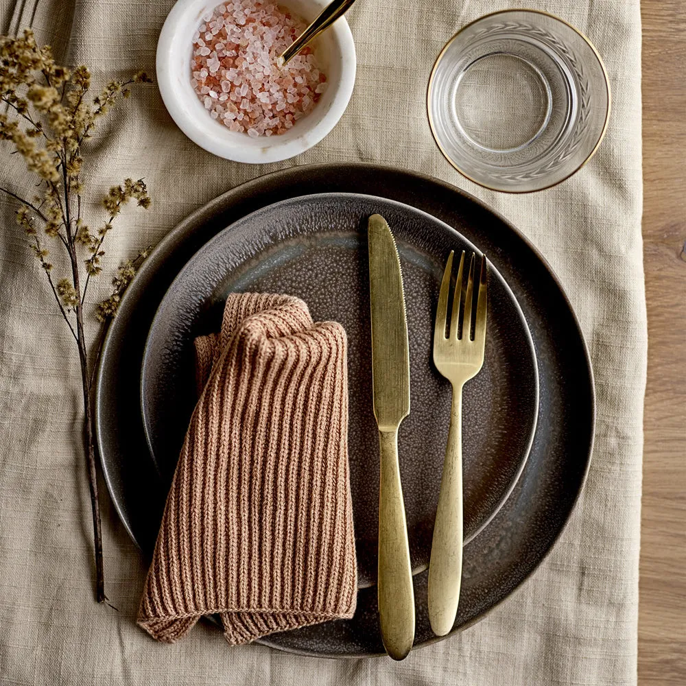 Lund Cutlery Set, 4 Pieces, Gold,