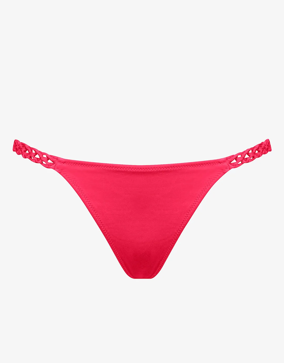 Macrame Love Bikini Pant - Luscious Red