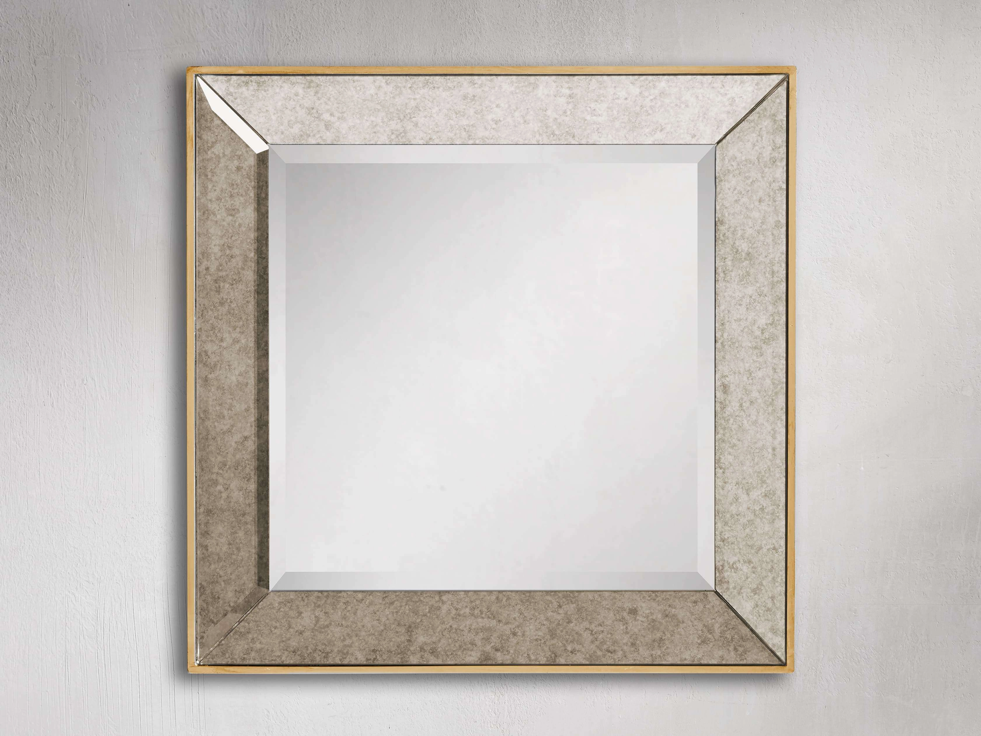 Maison 20" Square Wall Mirror in Gold