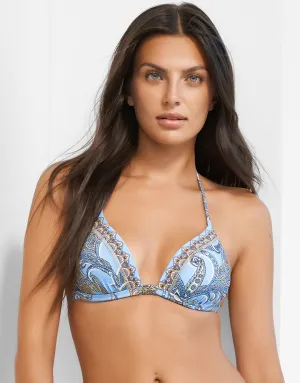 Majorelle Triangle Bikini Top - Oriental Horizon Blue