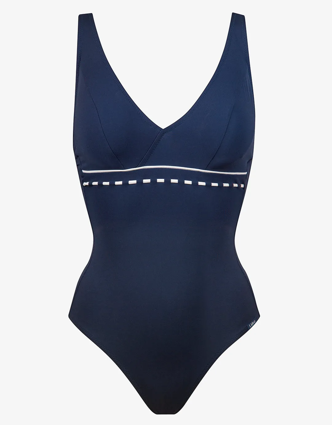 Marine Mindset Underwired V Neck Swimsuit - Skipper Blue