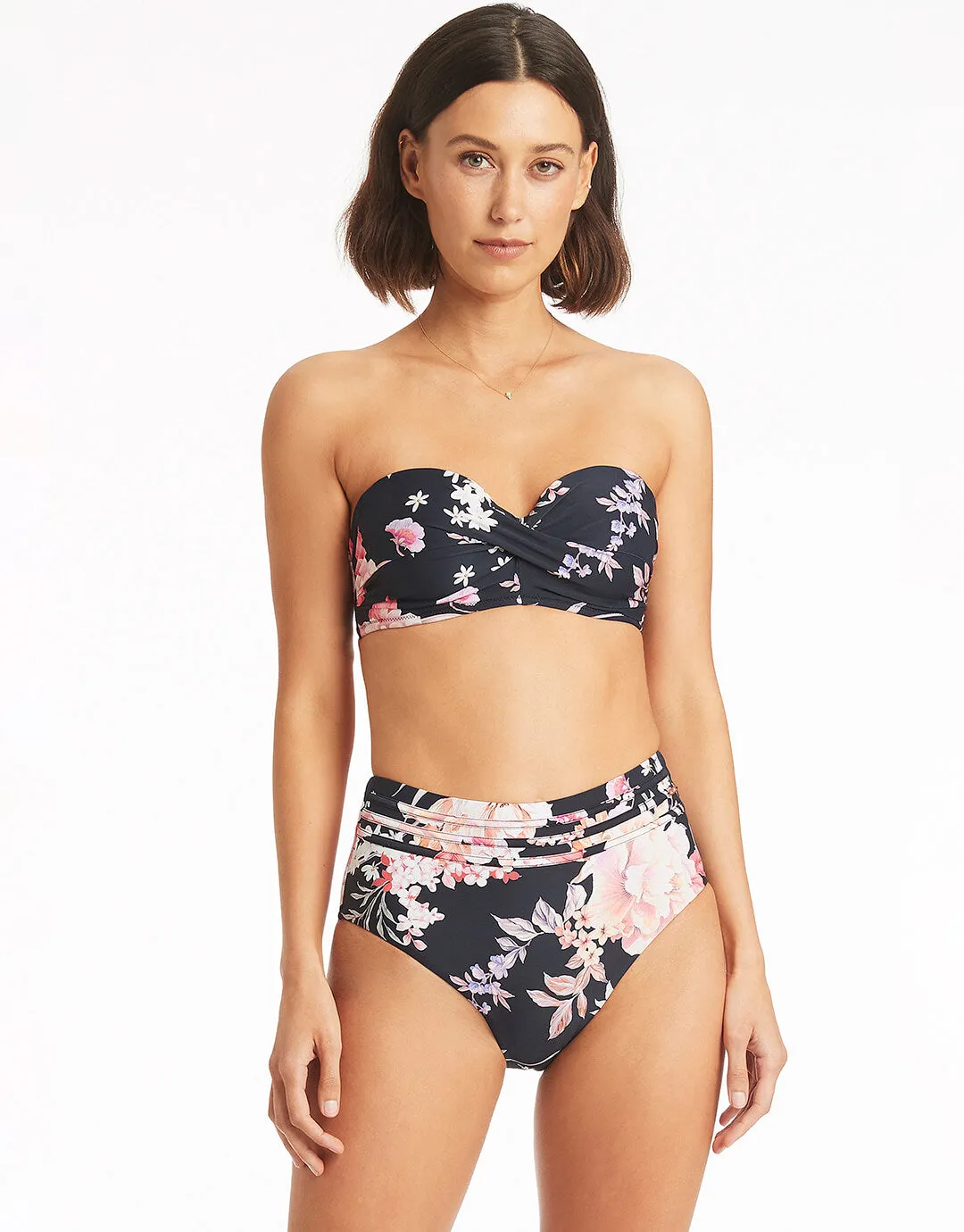 Martini High Waist Bikini Pant - Black
