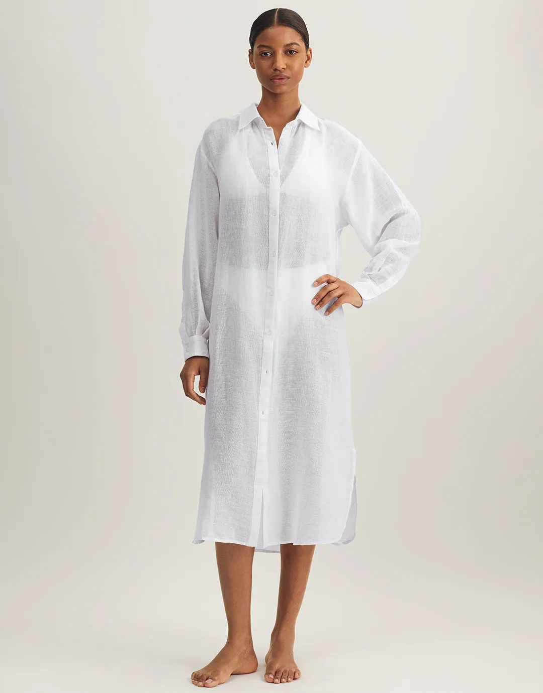 Maxi Boyfriend Shirt - Off White