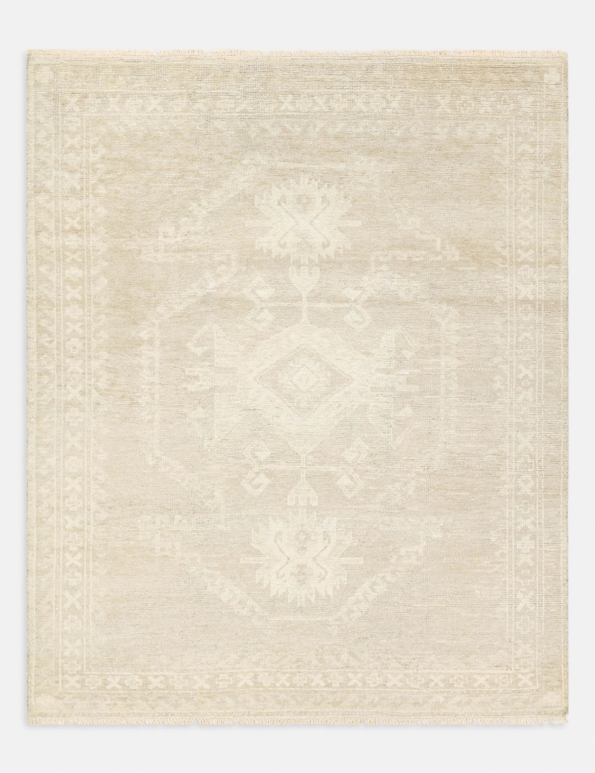 Mayrose Hand-Knotted Wool-Blend Rug