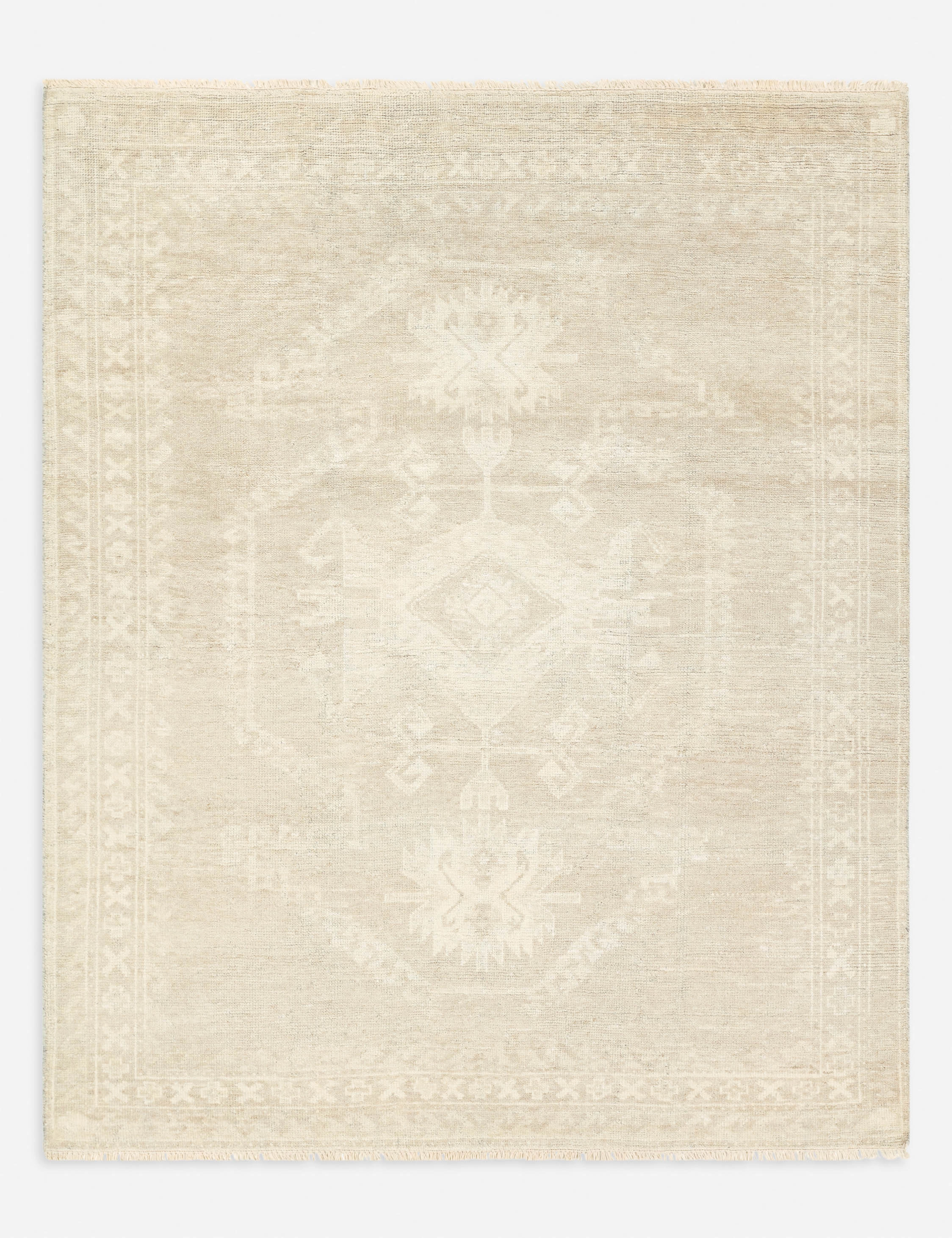 Mayrose Hand-Knotted Wool-Blend Rug