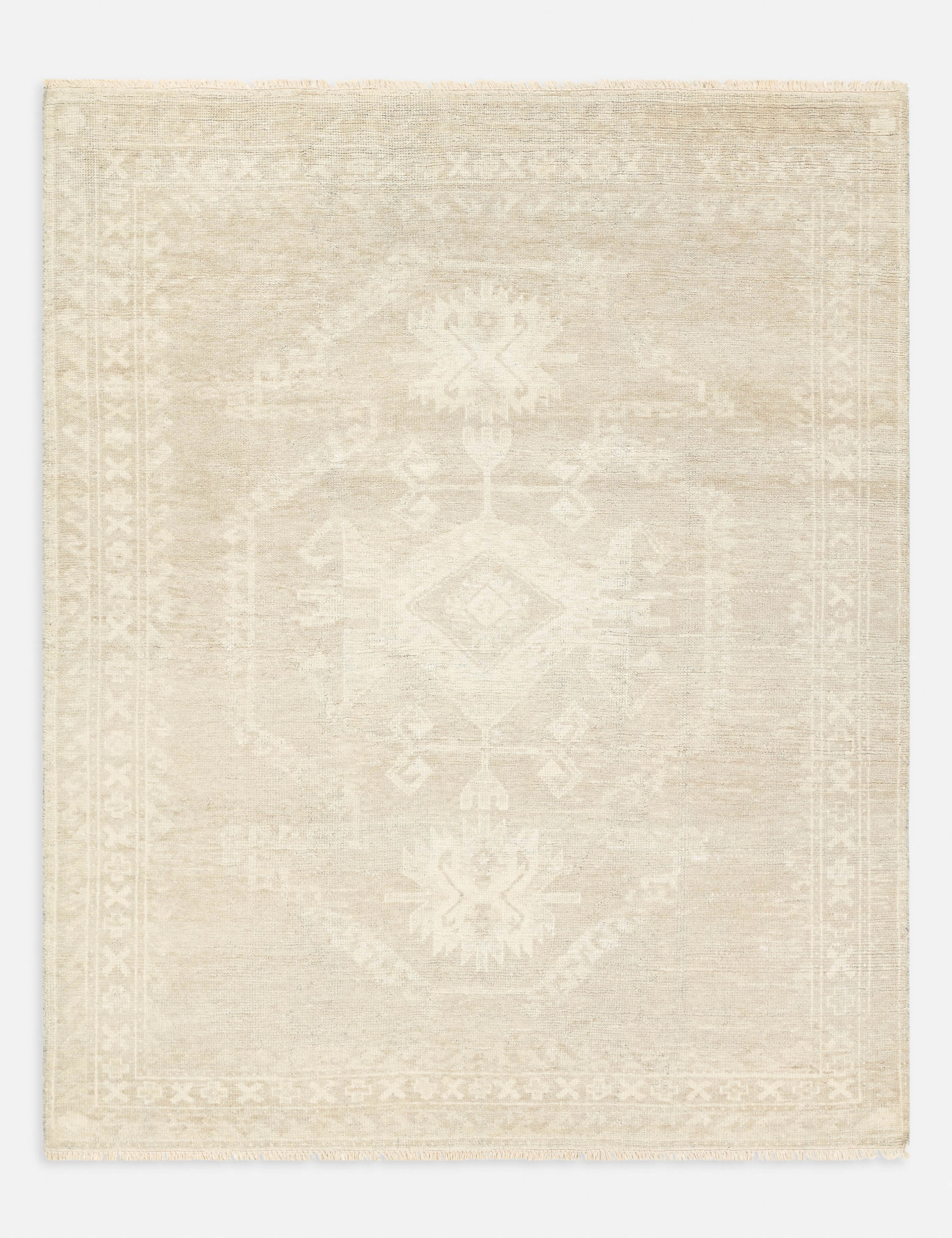 Mayrose Hand-Knotted Wool-Blend Rug
