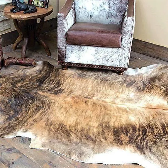 Medium Brindle Cowhide Rug - Colombian