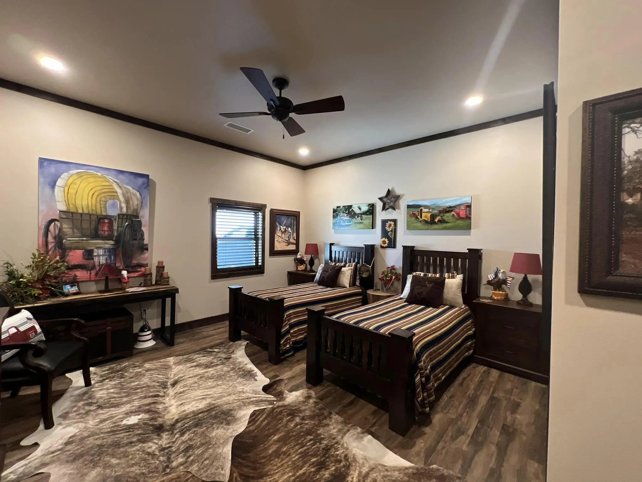 Medium Brindle Cowhide Rugs