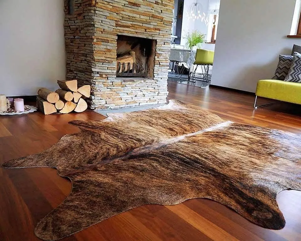 Medium Brindle Cowhide Rugs