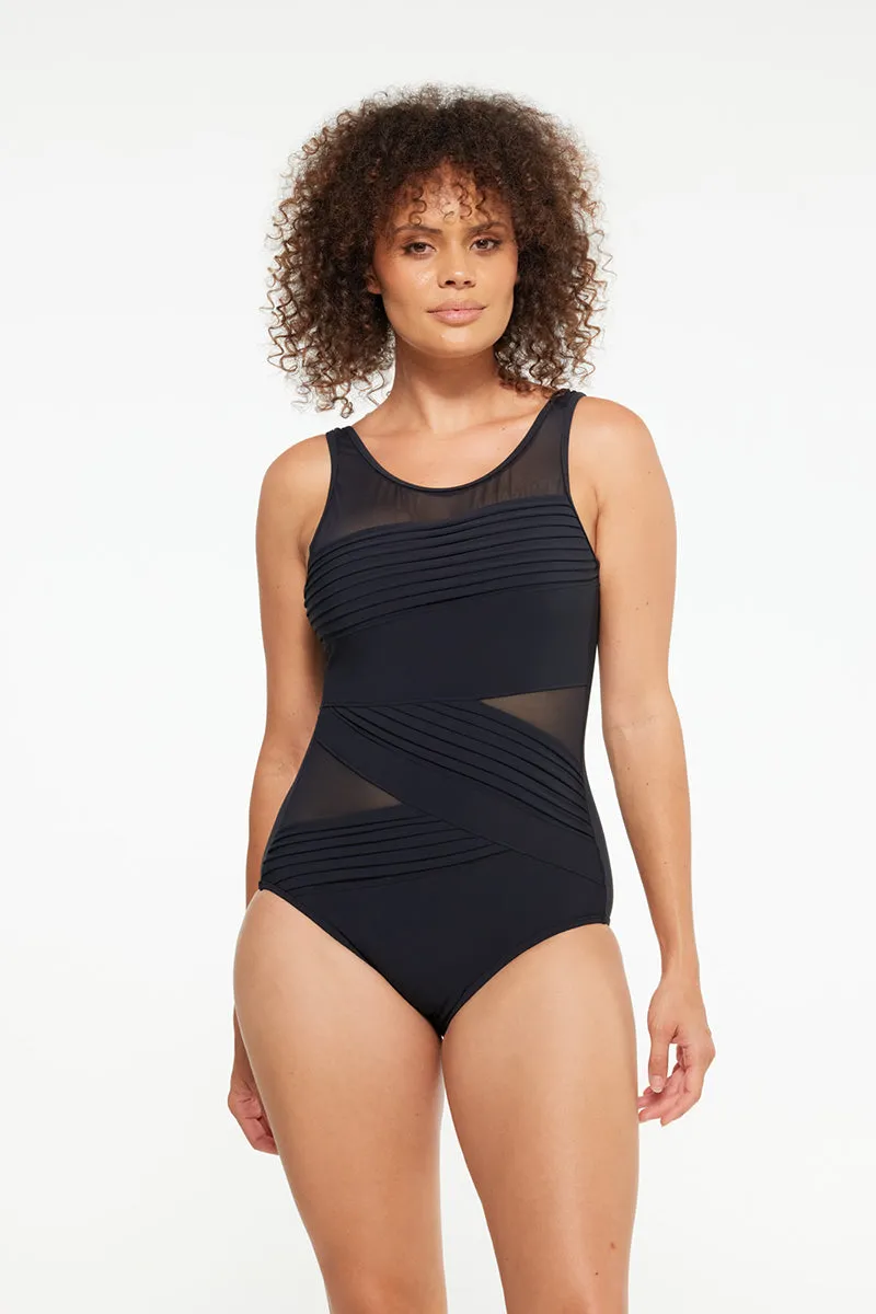 Microfiber Mesh Pleated 1Pce