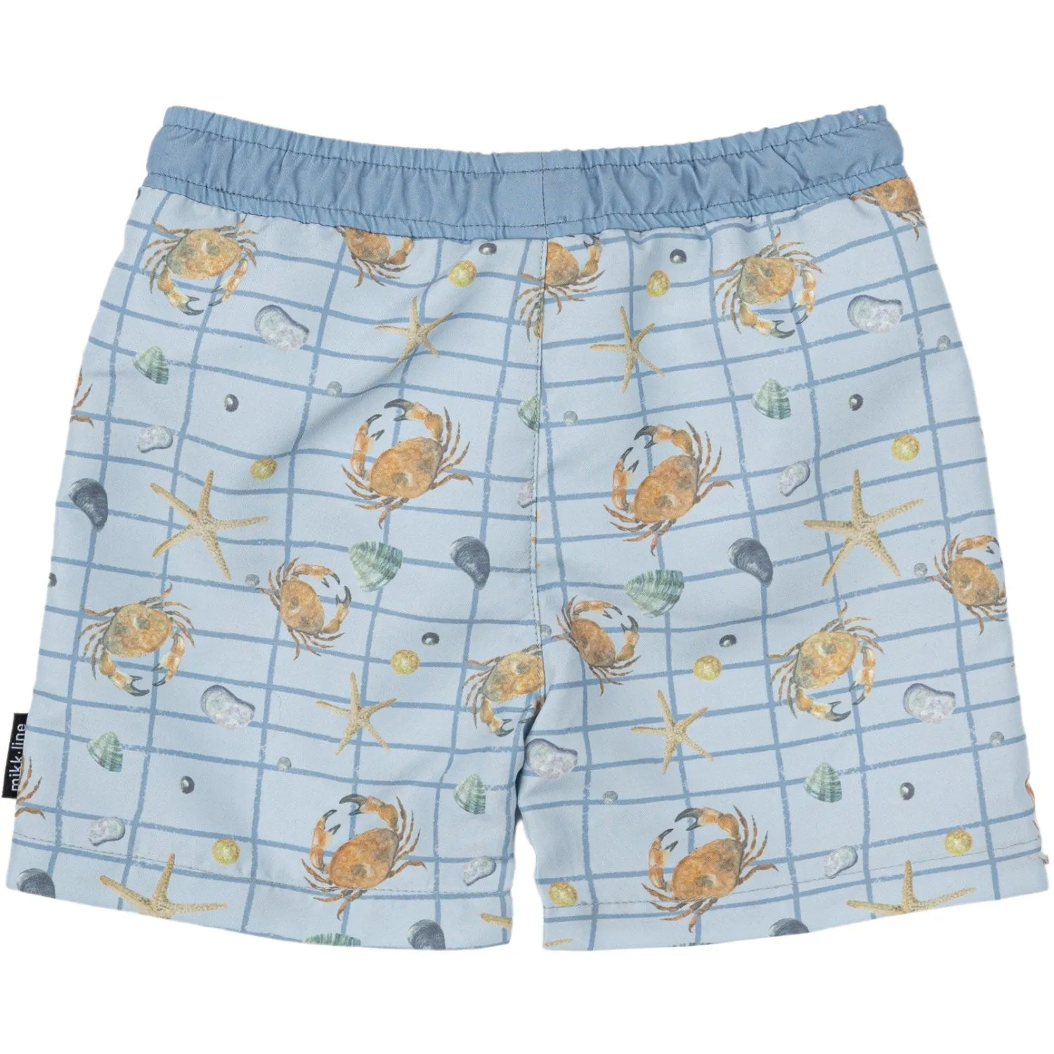 Mikk-Line Faded Denim AOP Swim Shorts