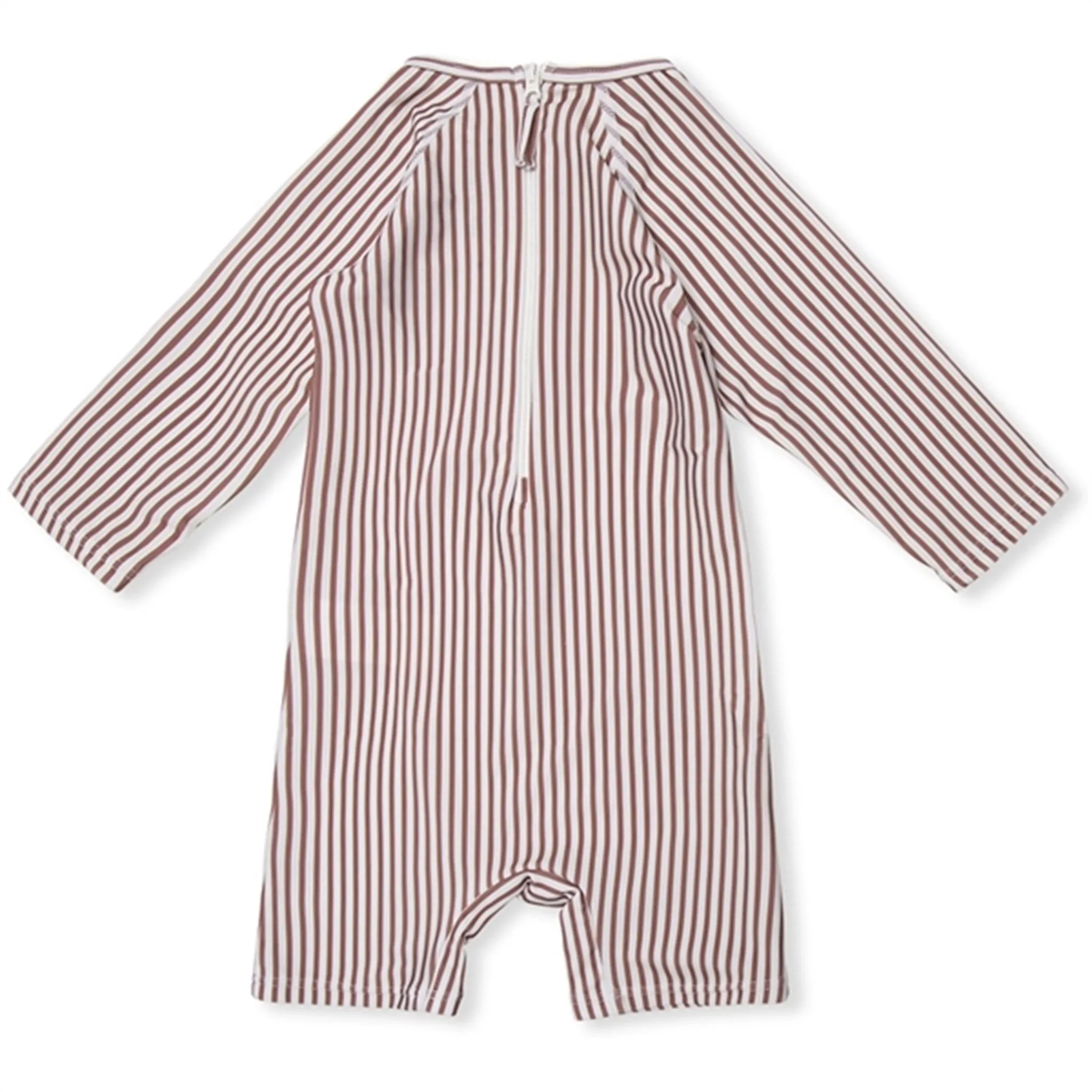MINI A TURE Goldie Printed UV50 Swim Suit Acorn Brown Stripes