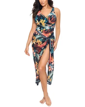 Miraclesuit Plumeria Scarf Pareo Cover Up