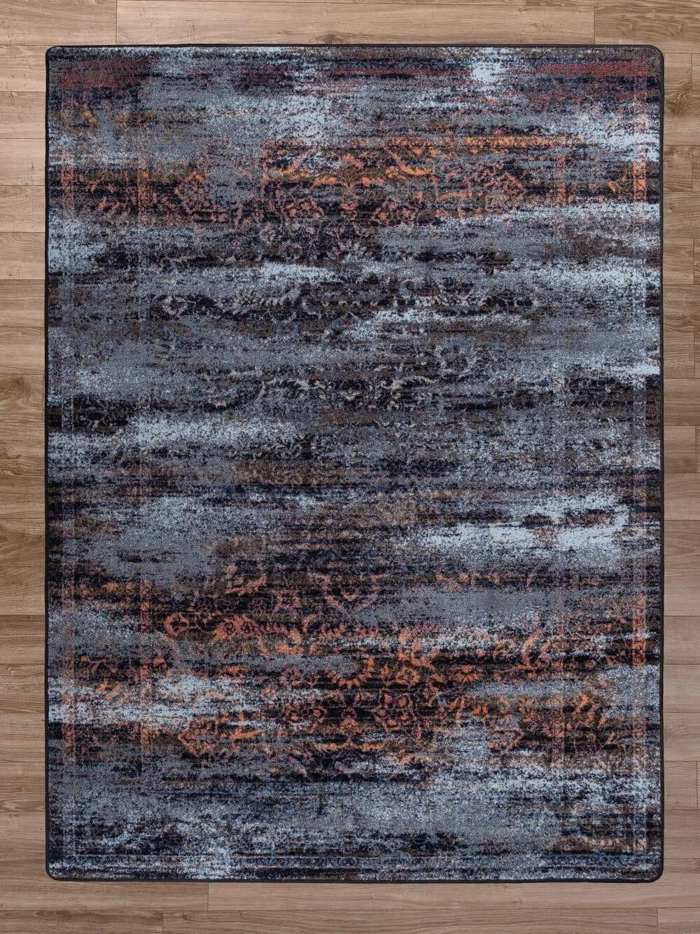Montreal Distressed Elements Area Rugs