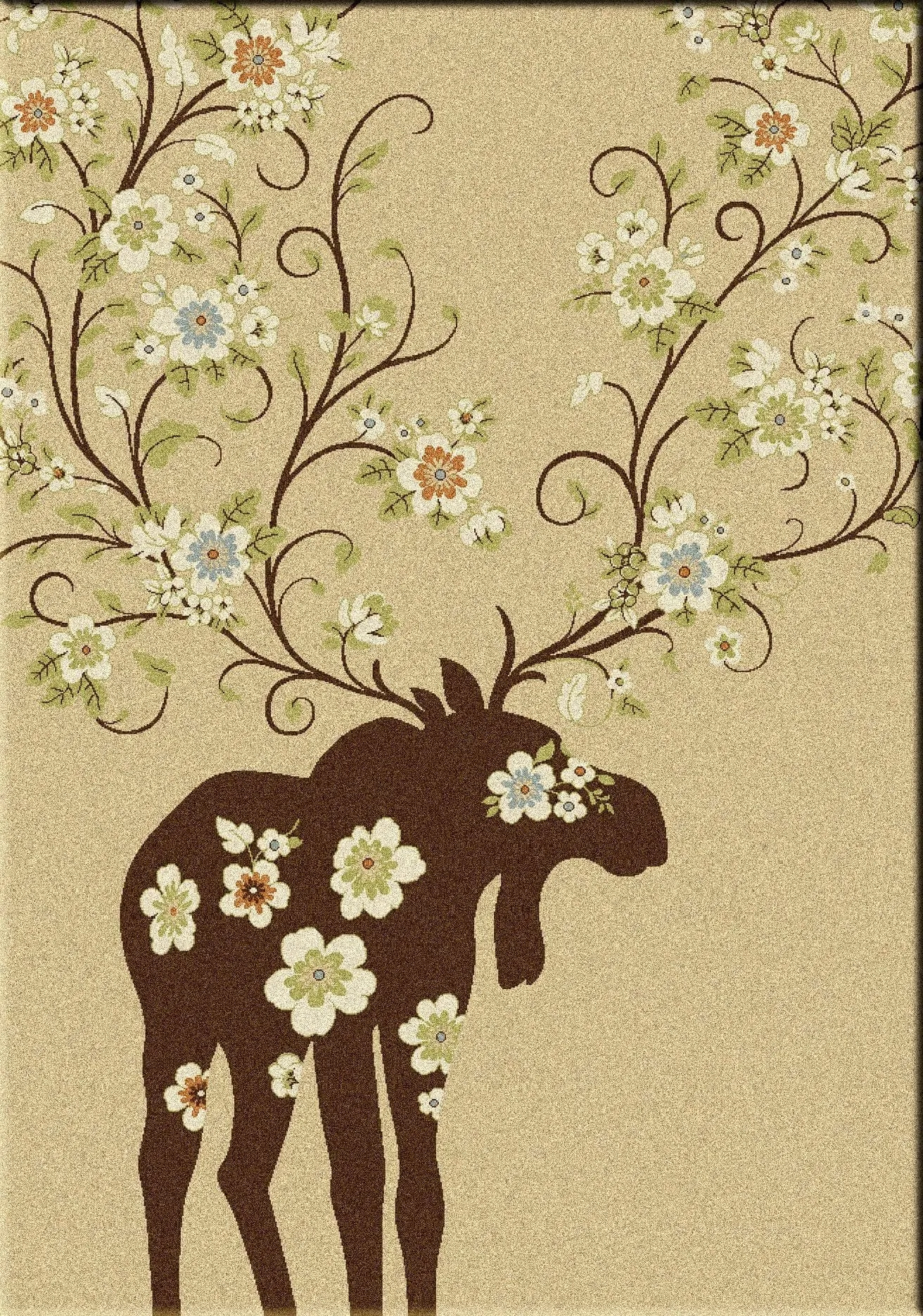 Moose Blossom Rugs in 3 Colors