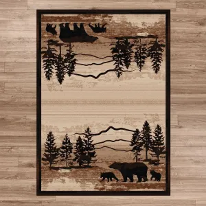Mountain Shadow Bear Area Rugs serving tray, cheese board