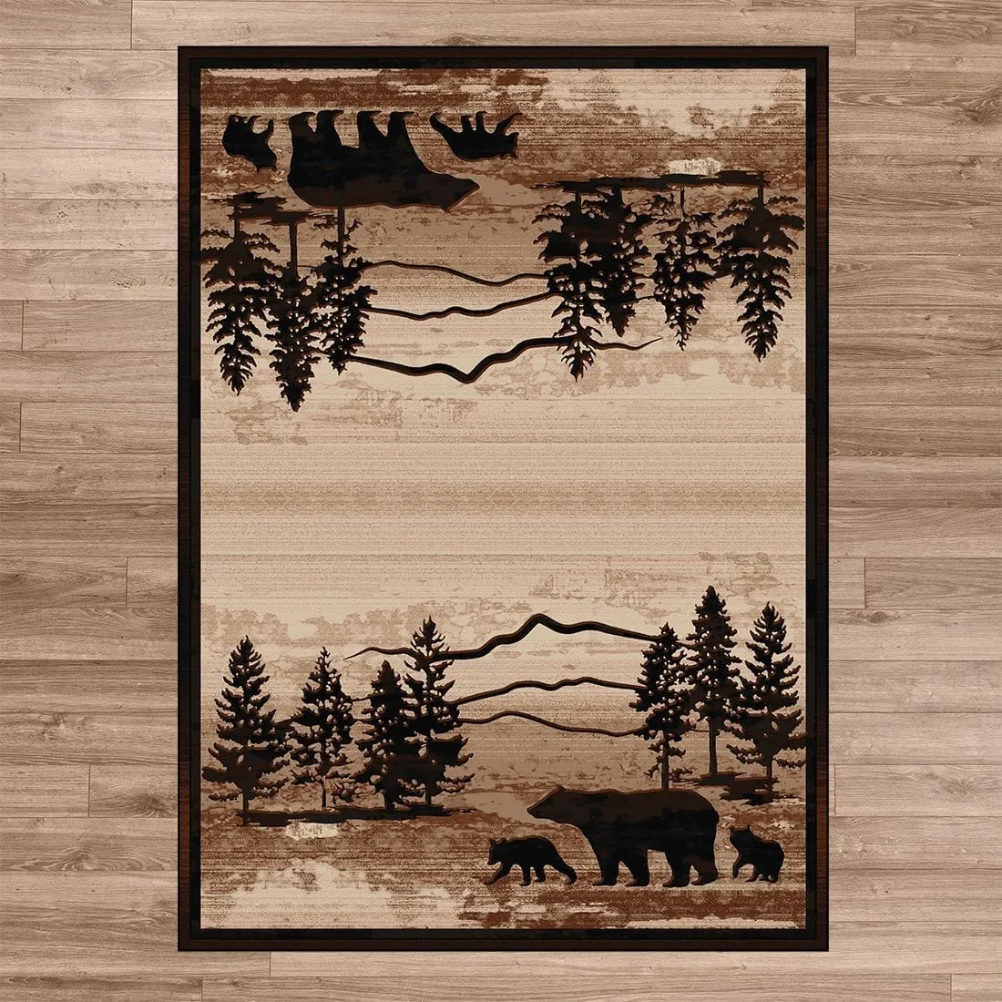 Mountain Shadow Bear Area Rugs serving tray, cheese board