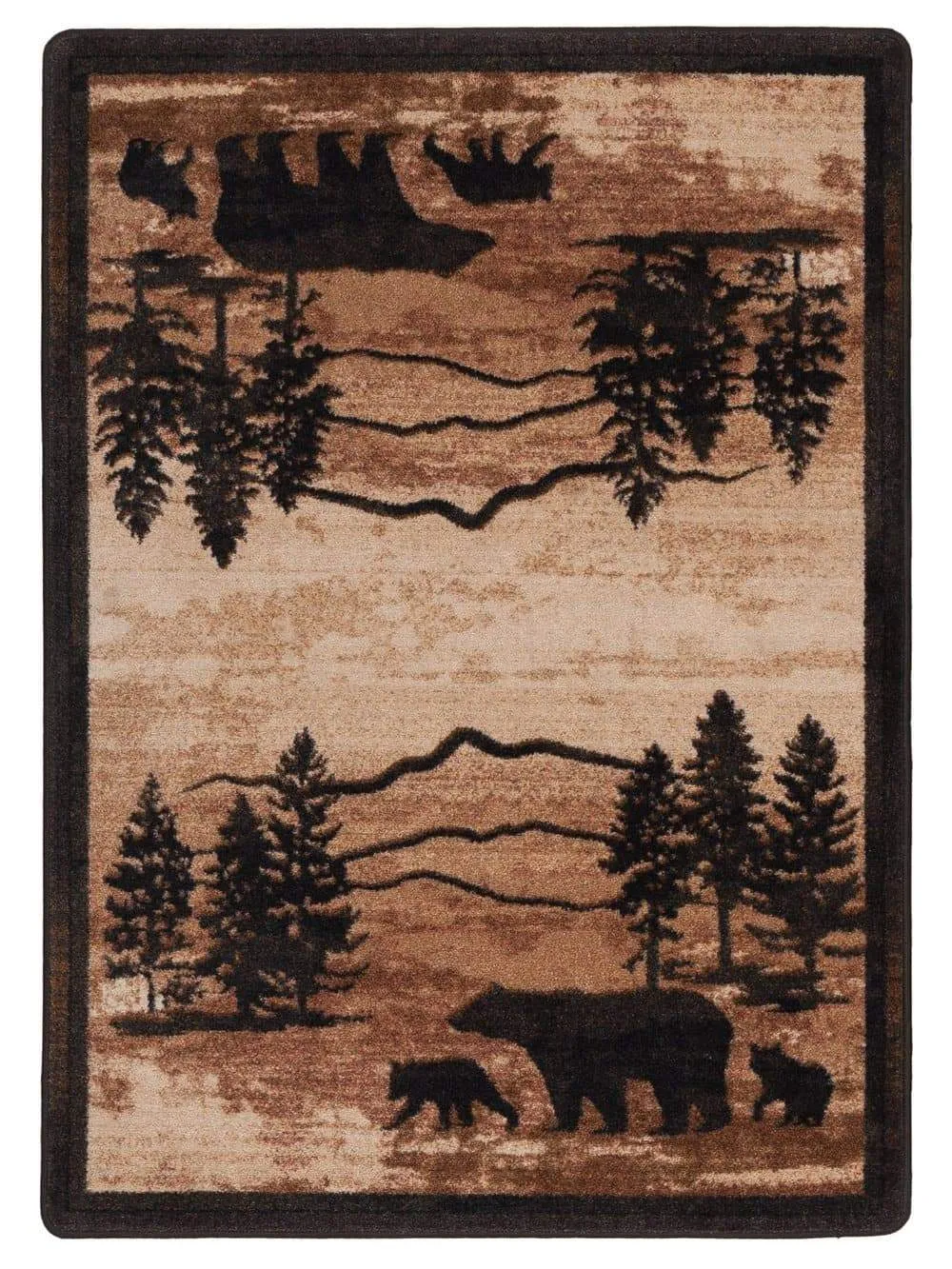 Mountain Shadow Bear Area Rugs