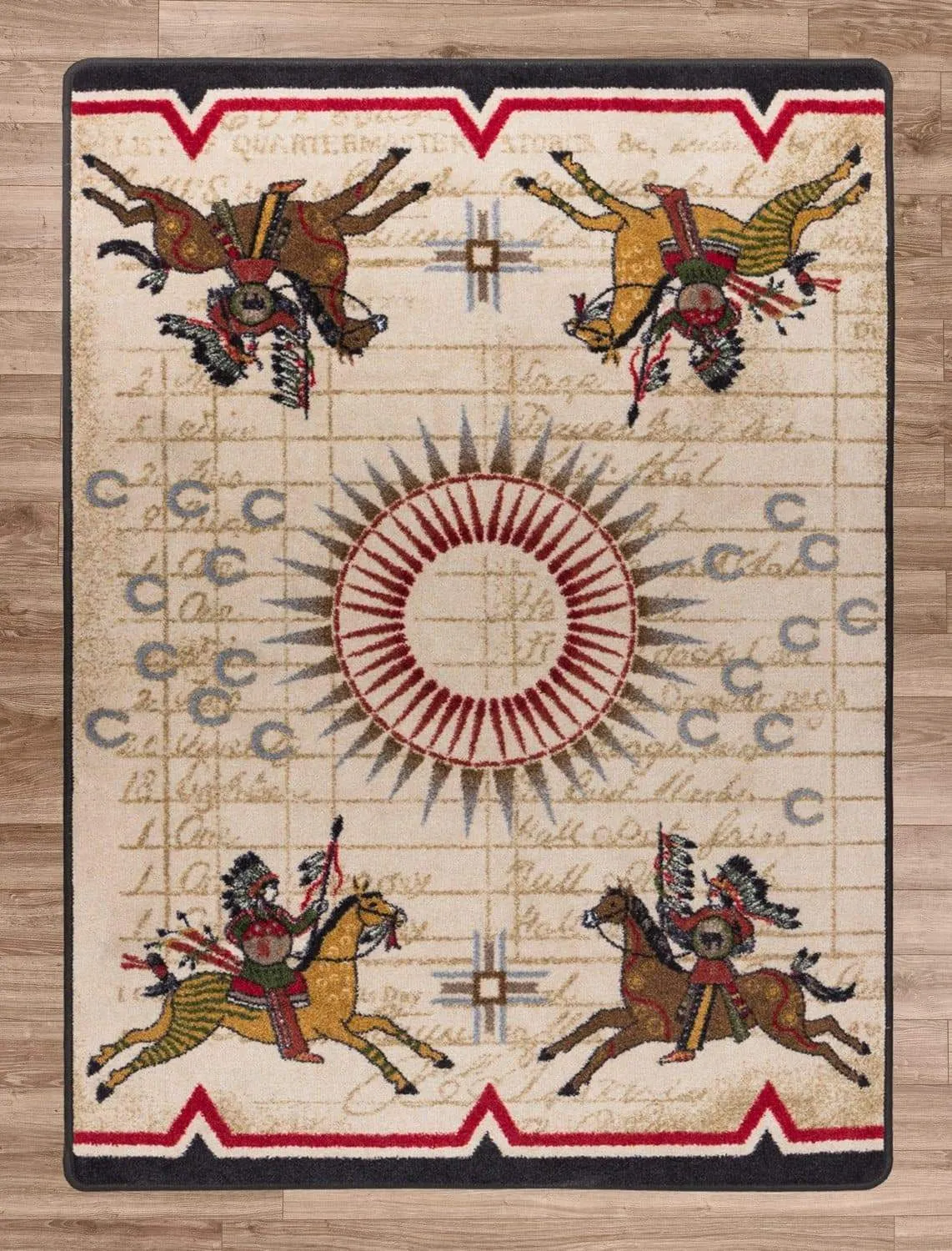Native Battle Print Rugs