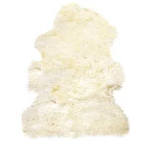 Natural Ivory Sheepskin Accent Rug sectional couch, U-shape sofa