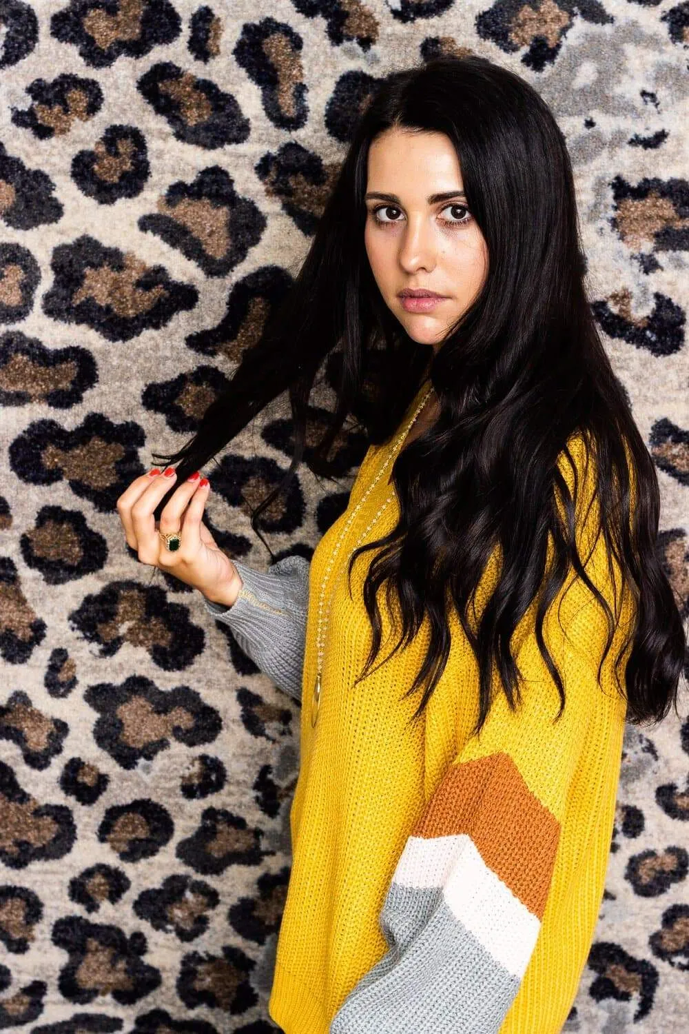 Natural Leopard Lounge Print Area Rugs