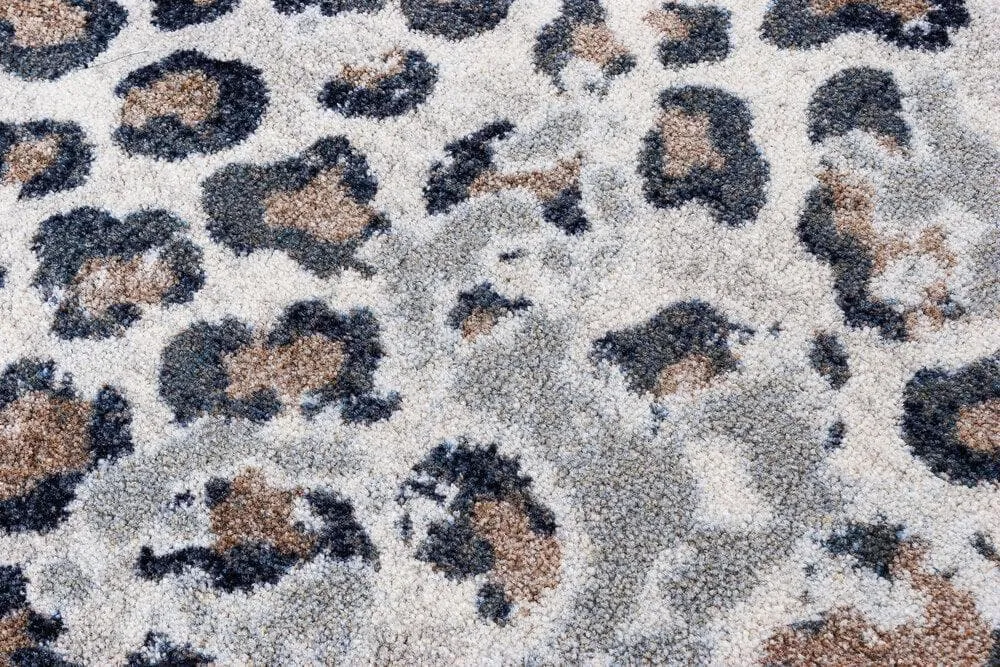 Natural Leopard Lounge Print Area Rugs