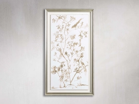 Neutral Chinoiserie I Framed Print