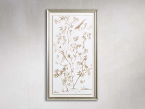 Neutral Chinoiserie I Framed Print