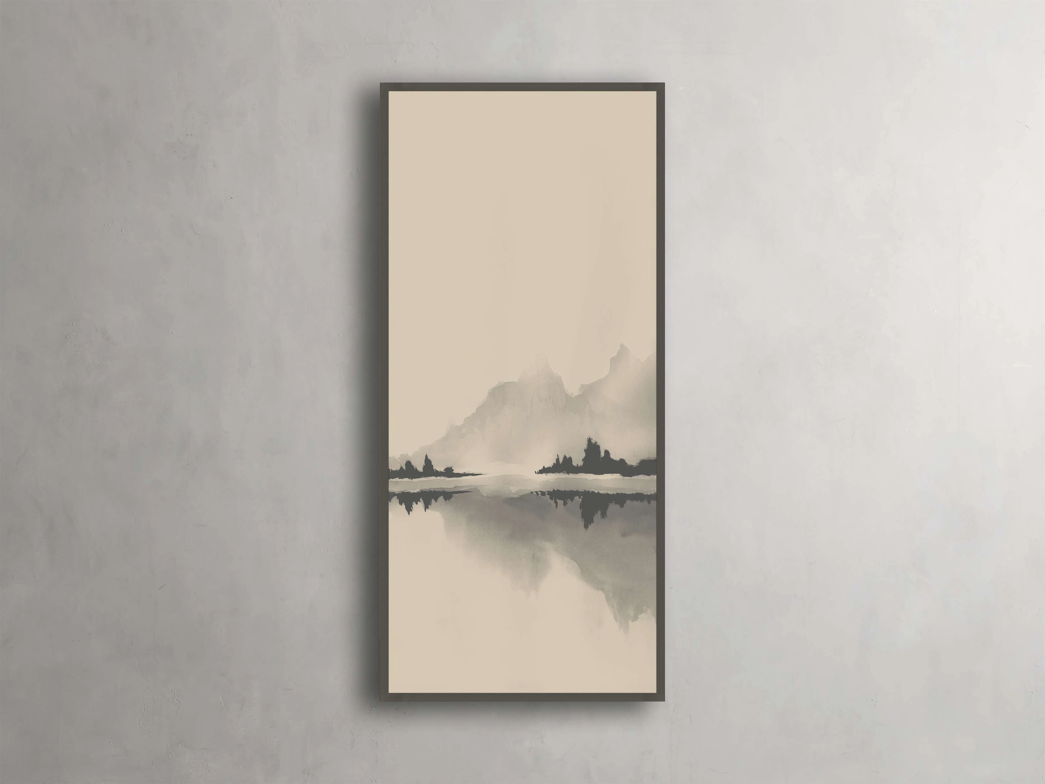 Neutral Horizon I Framed Print