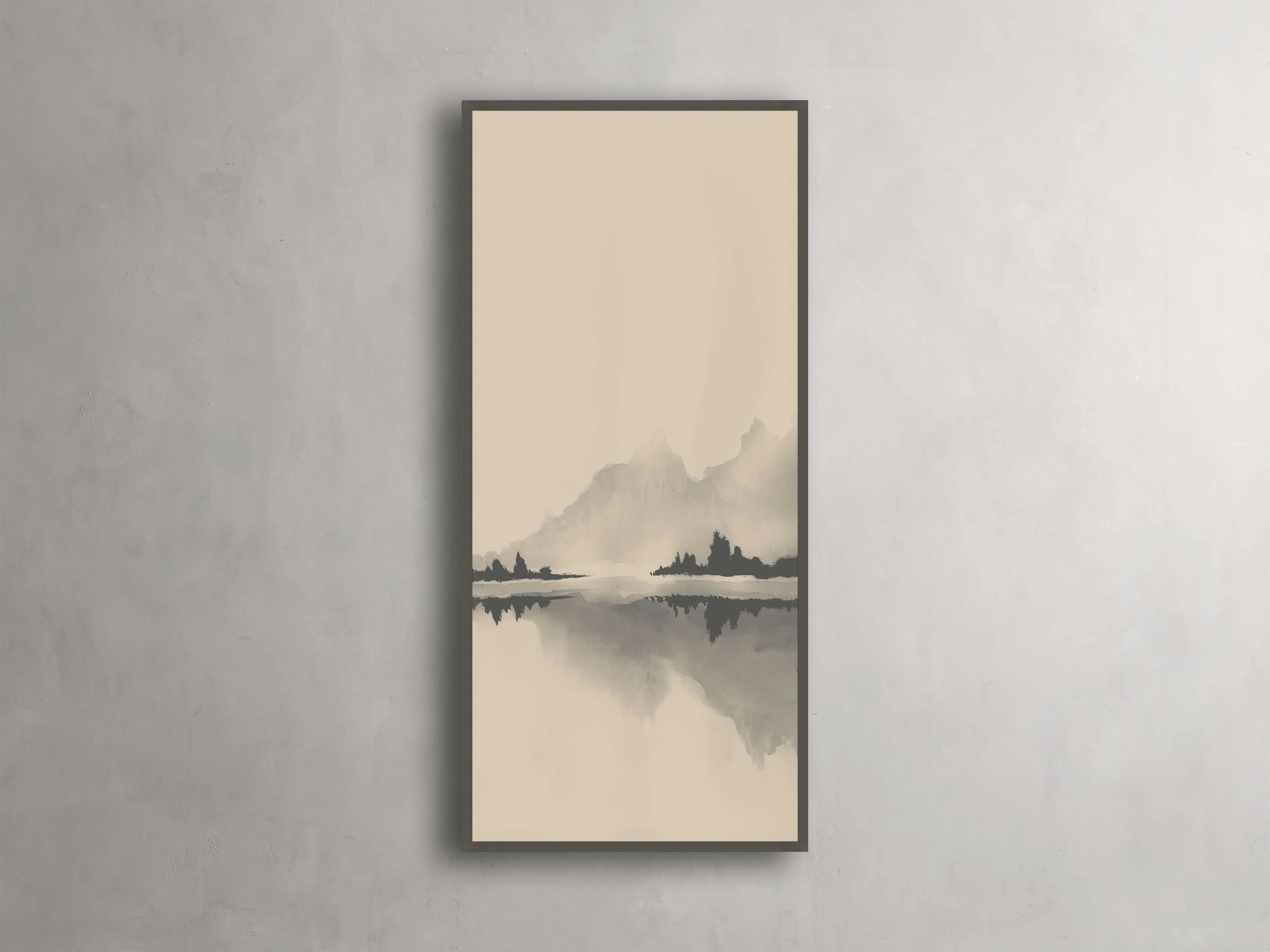 Neutral Horizon I Framed Print