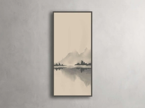 Neutral Horizon I Framed Print