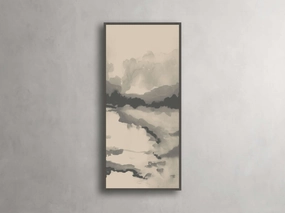 Neutral Horizon II Framed Print