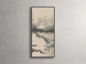 Neutral Horizon II Framed Print