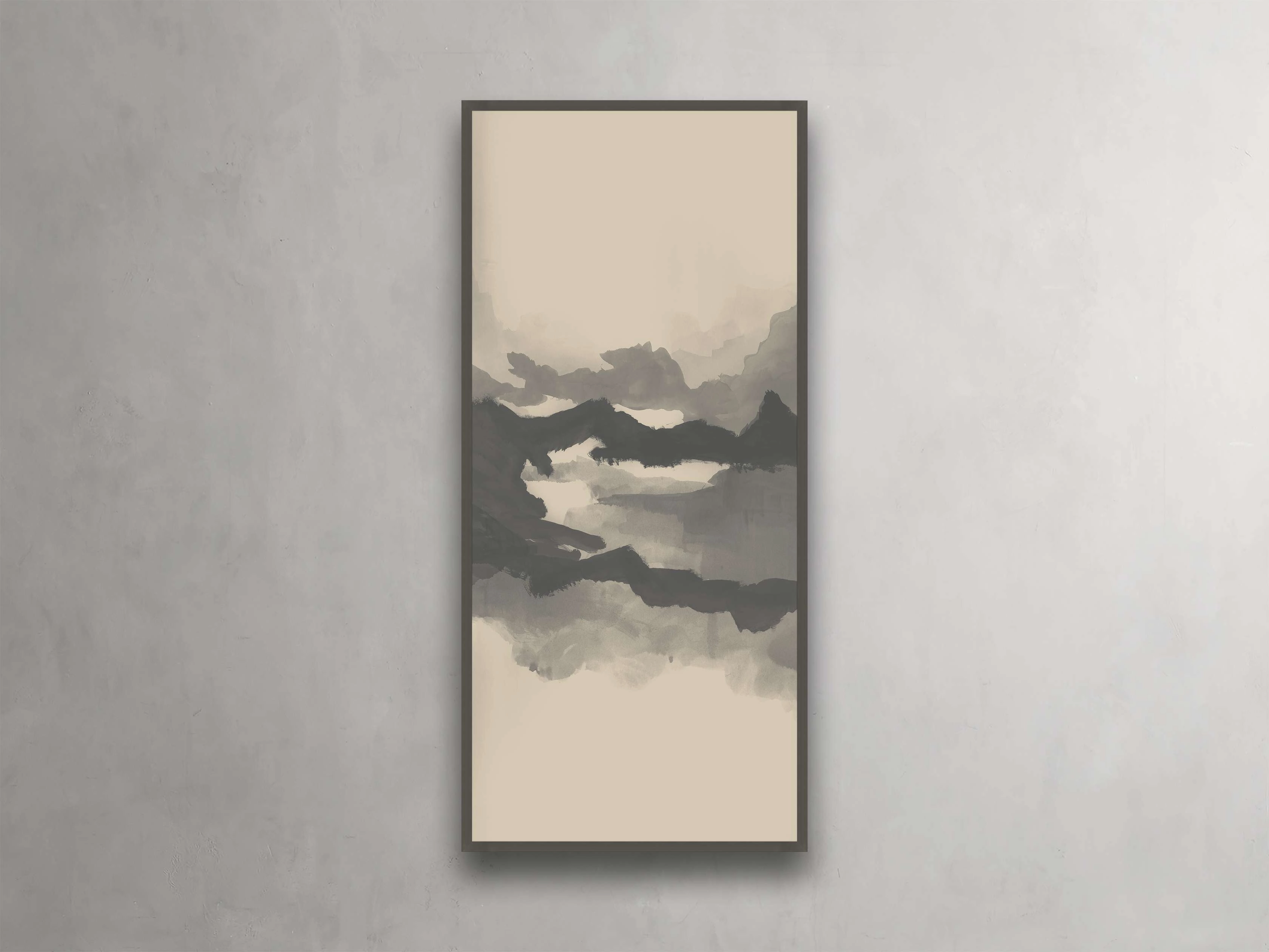 Neutral Horizon IV Framed Print