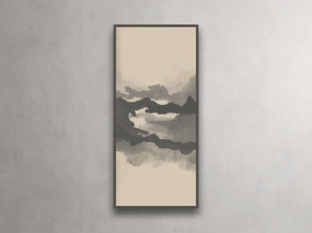 Neutral Horizon IV Framed Print